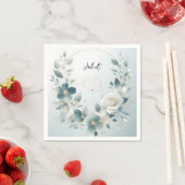 Metaalglam glanzend high-end zilver Vrijgezellenfe Servet (Insitu)