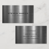 metaalglans visitekaartje (Voorkant / Achterkant)