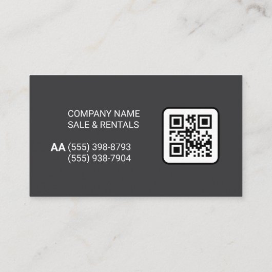 Metaalglans Visitekaartje (Achterkant)