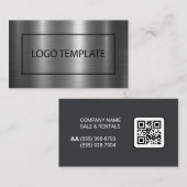 Metaalglans Visitekaartje (Voorkant / Achterkant)