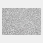 Metaalglitterwrapping papier — flatplaat set van 3 inpakpapier vel (Voorkant 2)
