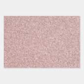 Metaalglitterwrapping papier — flatplaat set van 3 inpakpapier vel (Voorkant)