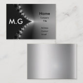 metaalglorie visitekaartje (Voorkant / Achterkant)