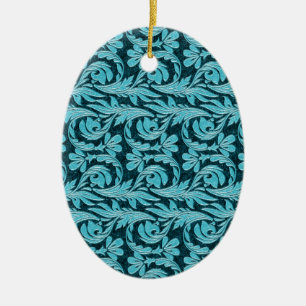 Metaalgolven 2Tone Blauwgroen Drk OVAL ORNAMENTEN