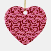 Metaalgolven, roze-rood-hars gevormd Ornament (Achterkant)