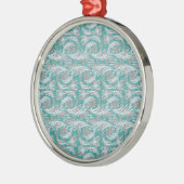 Metaalgolven, seafoam-White ROND ORNAMENT (Links)