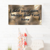 Metaalgolven Vorming naadloze achtergrond Spandoek (Insitu)