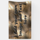Metaalgolven Vorming naadloze achtergrond Spandoek (Verticaal)