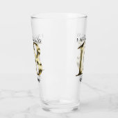 Metaalgoud 18e verjaardag glas (Links)