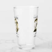 Metaalgoud 20e verjaardag glas (Links)