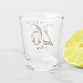 Metaalgoud 26e verjaardag shot glas (Achterkant)