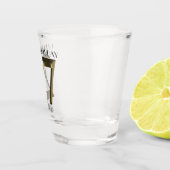 Metaalgoud 27e verjaardag shot glas (Rechts)