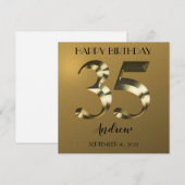 Metaalgoud 35e verjaardag (Voorkant / Achterkant)