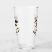 Metaalgoud 35e verjaardag glas (Links)