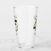 Metaalgoud 45e verjaardag glas (Links)