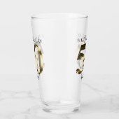 Metaalgoud 50e verjaardag glas (Rechts)