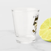 Metaalgoud 50e verjaardag shot glas (Links)