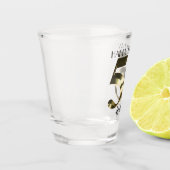 Metaalgoud 55e verjaardag shot glas (Links)