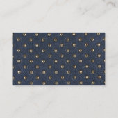 Metaalgoud | Achtergrond leder Visitekaartje (Achterkant)