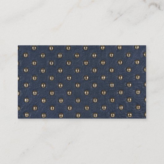 Metaalgoud | Achtergrond leder Visitekaartje (Achterkant)