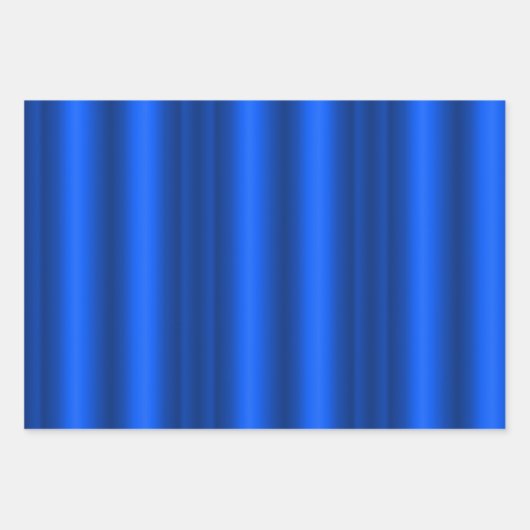 Metaalgoud en blauw kerstfeest inpakpapier vel (Voorkant 2)