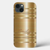 Metaalgoud- en koperstrips 2-monogram Case-Mate iPhone case (Achterkant)