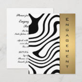 Metaalgoud en zilver abstract patroon kaart (Voorkant / Achterkant)