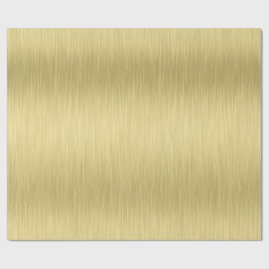 Metaalgoud geborsteld aluminium textuur cadeaupapier (Vlak)
