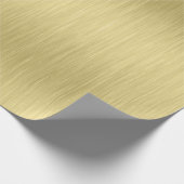 Metaalgoud geborsteld aluminium textuur cadeaupapier (Hoek)
