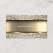 Metaalgoud | Glitter Visitekaartje (Achterkant)