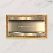 Metaalgoud | Golden Lijst Visitekaartje (Achterkant)