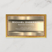 Metaalgoud | Golden Lijst Visitekaartje (Voorkant)