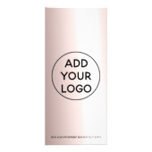 Metaalgoud kalligrafieschaarmake-upprijs roos reclamekaart (Achterkant)