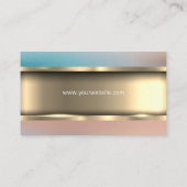 Metaalgoud | Kleurgradiënt Visitekaartje (Achterkant)