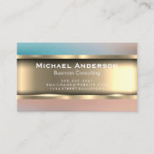 Metaalgoud | Kleurgradiënt Visitekaartje (Voorkant)