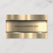 Metaalgoud | Logo onroerend goed Visitekaartje (Achterkant)