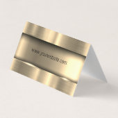 Metaalgoud | Logo onroerend goed Visitekaartje (Achterkant)