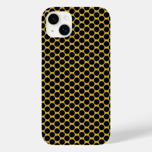 Metaalgoud met Zwarte Stip Stijl Case-Mate iPhone 14 Plus Hoesje