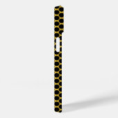 Metaalgoud met Zwarte Stip Stijl Case-Mate iPhone Case (Achterkant / Rechts)