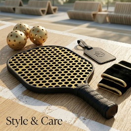 Metaalgoud met Zwarte Stip Stijl Pickleball Paddle