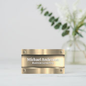 Metaalgoud | Metaalschroeven Visitekaartje (Staand voorkant)