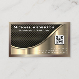 Metaalgoud   QR-code Visitekaartje