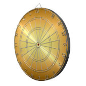 Metaalgoud roestvrij staal metalen blik dartbord (Voorkant Rechts)