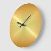 Metaalgoud roestvrij staal metalen blik grote klok (Hoek)