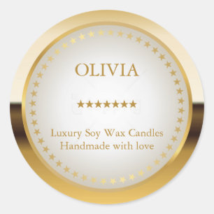 Metaalgoud Ronde Sticker