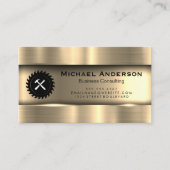 Metaalgoud | Saw Hammer Visitekaartje (Voorkant)