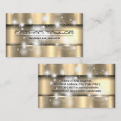 Metaalgoud | Sparkle Bokeh Glow Visitekaartje (Voorkant / Achterkant)