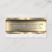 Metaalgoud | Witte panelen Visitekaartje (Achterkant)