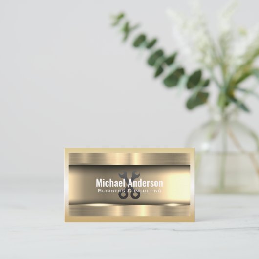 Metaalgoud | Wrenches Visitekaartje (Staand voorkant)