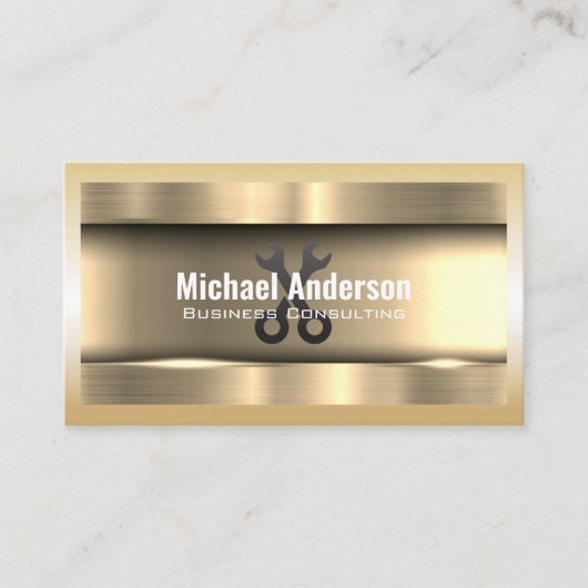 Metaalgoud | Wrenches Visitekaartje (Voorkant)